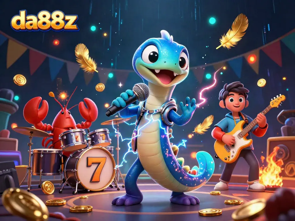 Enjoy thrilling gameplay at da88z with a vibrant underwater casino scene featuring lively characters.