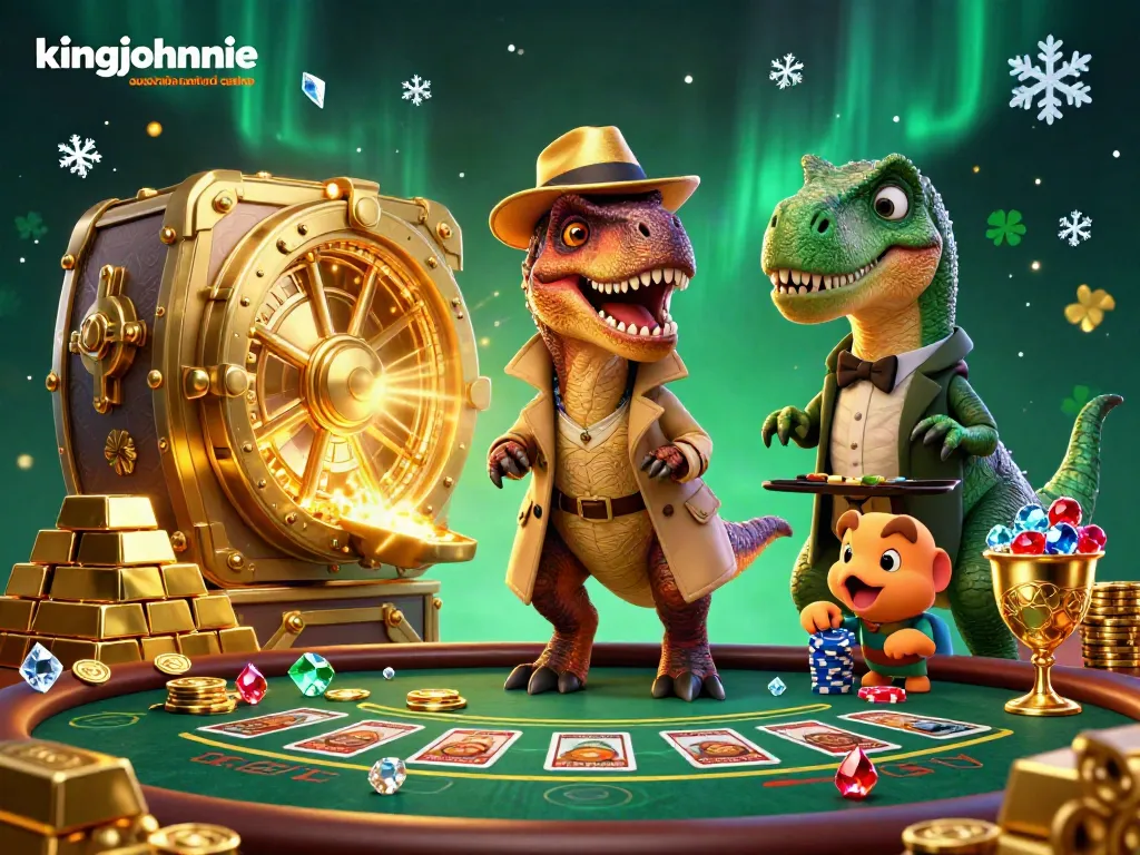 Experience gaming action at kingjohnnie australia android casino with thrilling characters at the blackjack table.