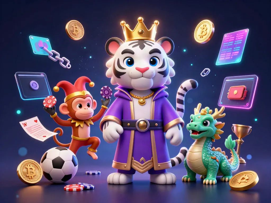 Bet on kèo nhà cái hôm nay with our vivid illustration featuring a tiger, monkey, and dragon amidst vibrant betting elements.