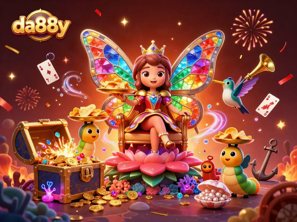 Engage with da88y and dive into a vibrant world of casino-themed illustrations brimming with gems and action.