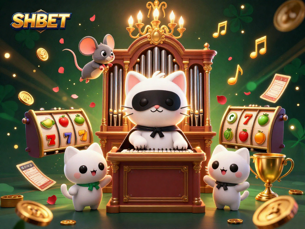Immerse in the captivating SHBET casino scene with dynamic elements and engaging characters.