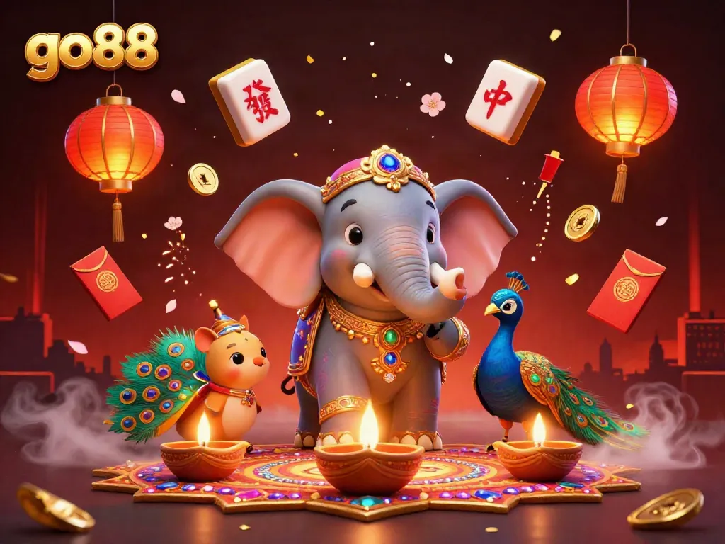 Experience the excitement of gaming with go88 featuring a vibrant 3D illustration full of action and energy.